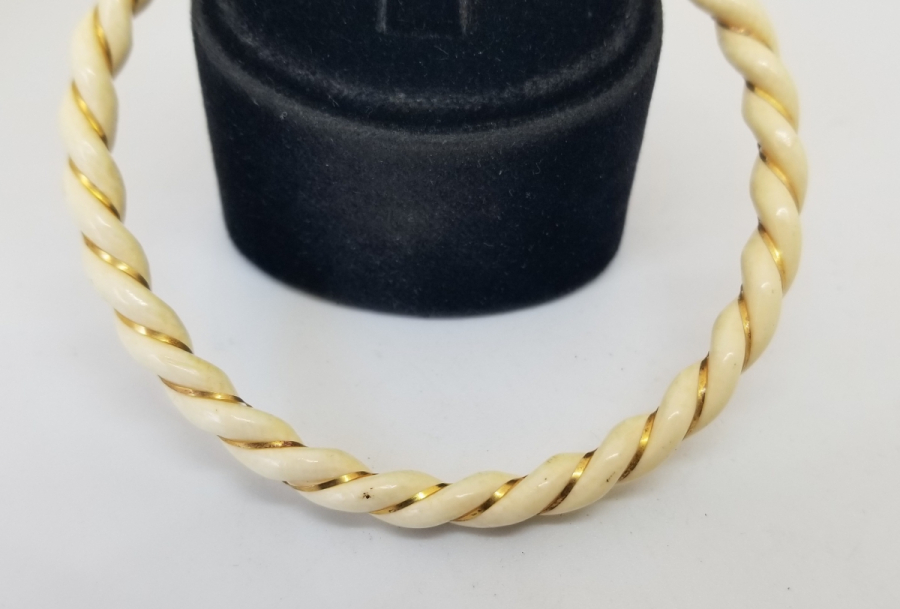 ÖZEL YAPIM ANTİKA FİLDİŞİ BİLEKLİK