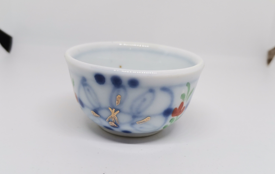 ÜZERİ ALTIN VARAKLI OSMANLI DÖNEMİ BÜYÜK BOY NADİR ZARF FİNCANI