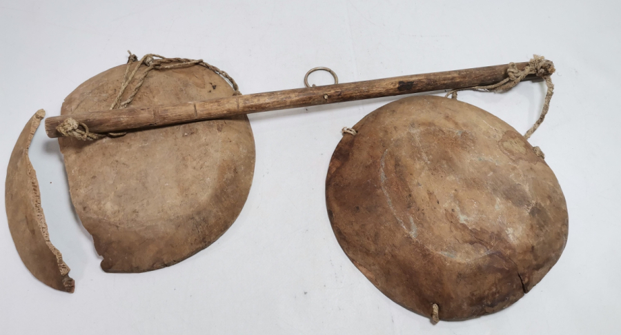 OSMANLI DÖNEMİ AHŞAP KEFELİ PRİMİTİF TARTI