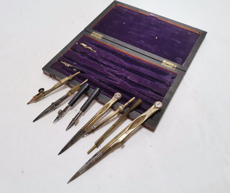 OSMANLI DÖNEMİ ORİJİNAL KUTUSUNDA PERGEL TAKIMI