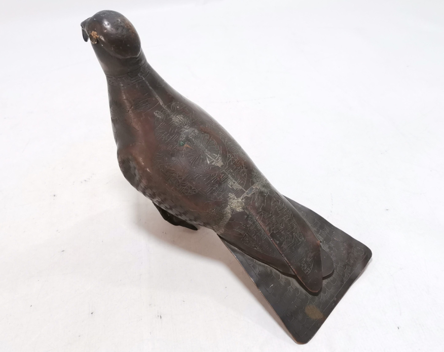 ÜZERİ KALEM İŞÇİLİKLİ ANTİKA KUŞ FİGÜRÜ