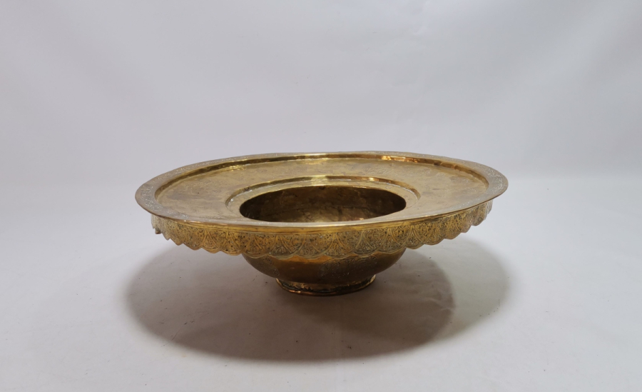 ÜZERİ AYETLERLE BEZELİ OSMANLI DÖNEMİ NADİR İBRİK LENGERİ