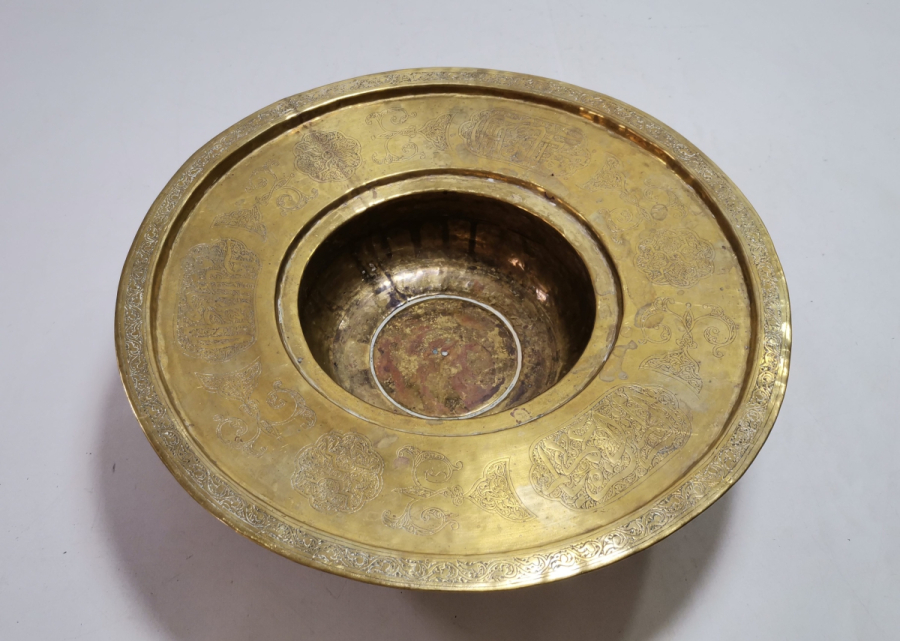 ÜZERİ AYETLERLE BEZELİ OSMANLI DÖNEMİ NADİR İBRİK LENGERİ