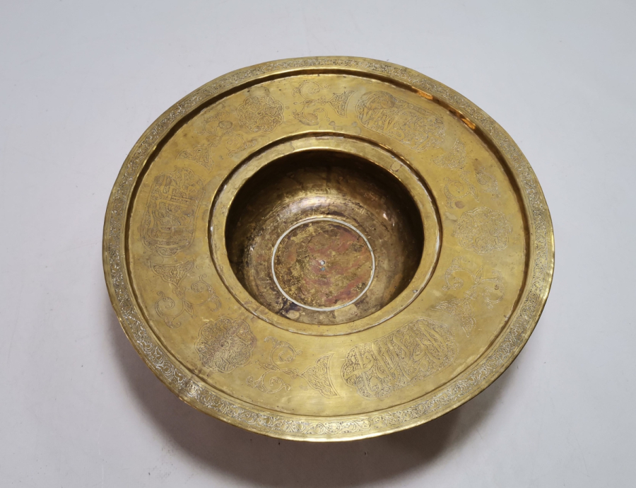 ÜZERİ AYETLERLE BEZELİ OSMANLI DÖNEMİ NADİR İBRİK LENGERİ