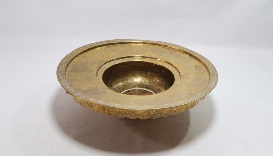 ÜZERİ AYETLERLE BEZELİ OSMANLI DÖNEMİ NADİR İBRİK LENGERİ