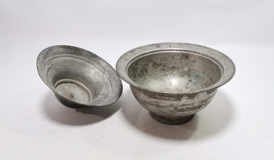 OSMANLI DÖNEMİ KAPAKLI BAKIR ÇORBA KASESİ