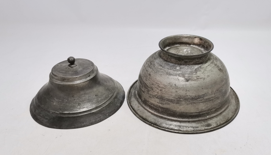 OSMANLI DÖNEMİ KAPAKLI BAKIR ÇORBA KASESİ