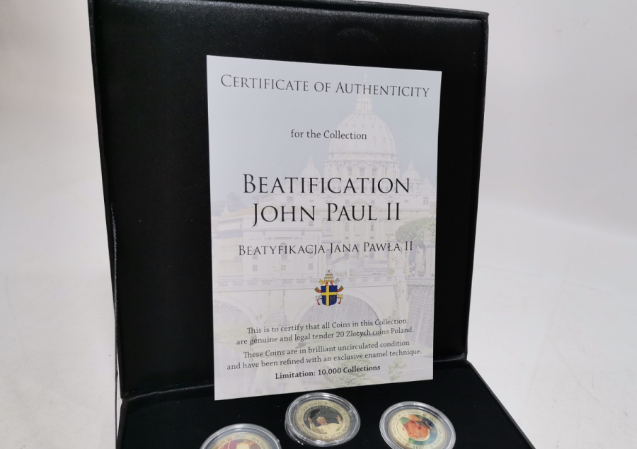 PAPA 2. JEAN PAUL GÜMÜŞ KAPLAMA HATIRA PARA SETİ