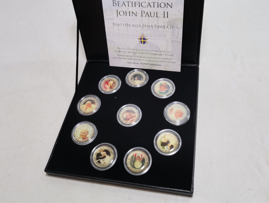 PAPA 2. JEAN PAUL GÜMÜŞ KAPLAMA HATIRA PARA SETİ