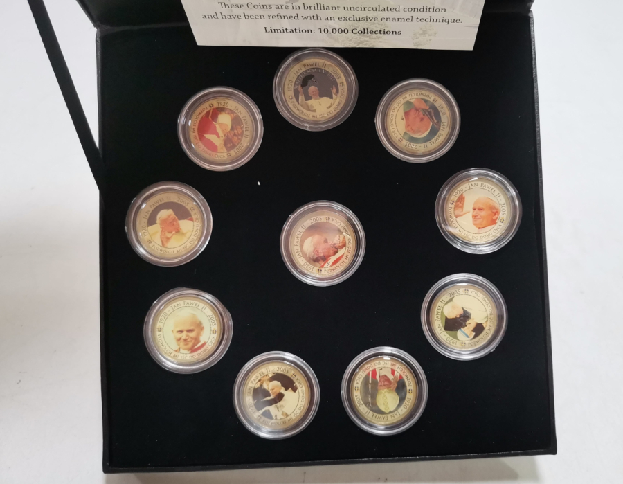 PAPA 2. JEAN PAUL GÜMÜŞ KAPLAMA HATIRA PARA SETİ