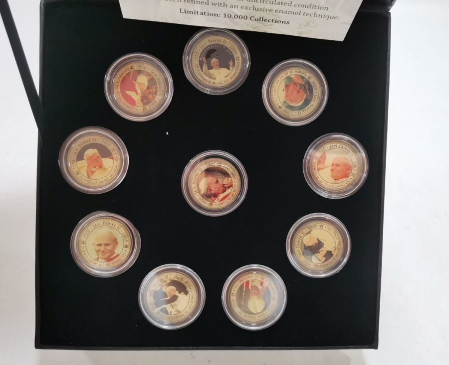 PAPA 2. JEAN PAUL GÜMÜŞ KAPLAMA HATIRA PARA SETİ