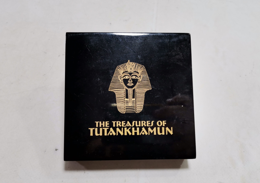 ORİJİNAL KUTUSUNDA TUTANKHAMON ALTIN KAPLAMA HATIRA PARA SETİ