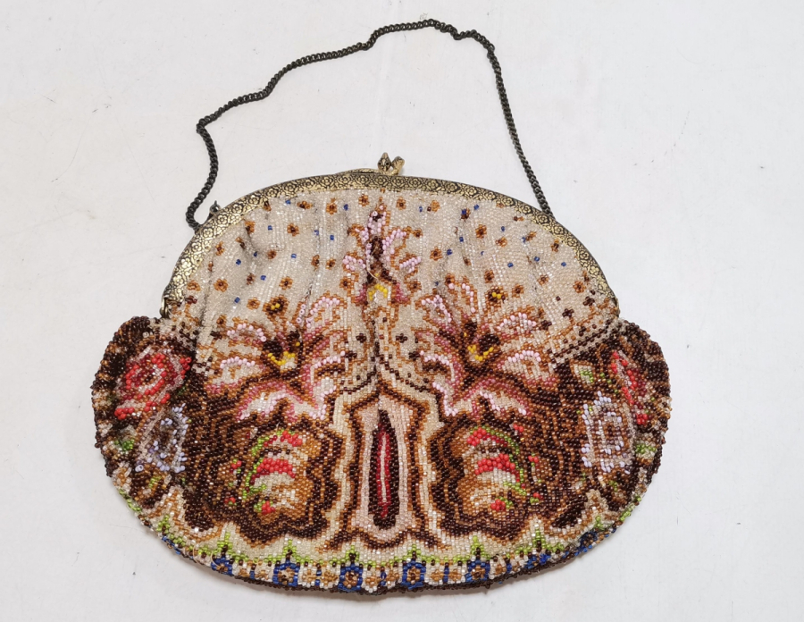 OPAL BONCUKLU ÖZEL YAPIM ANTİKA GECE ÇANTASI