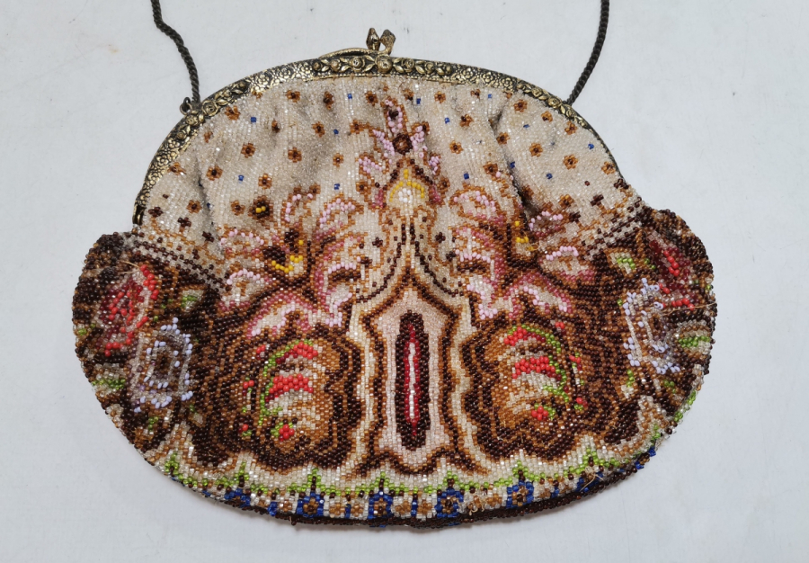 OPAL BONCUKLU ÖZEL YAPIM ANTİKA GECE ÇANTASI