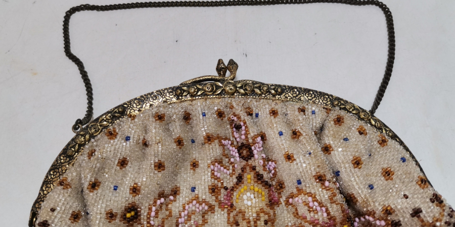 OPAL BONCUKLU ÖZEL YAPIM ANTİKA GECE ÇANTASI