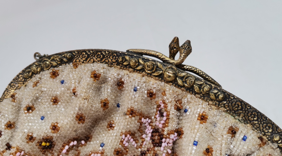 OPAL BONCUKLU ÖZEL YAPIM ANTİKA GECE ÇANTASI