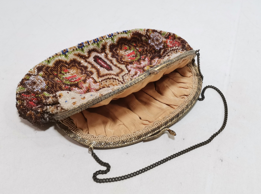 OPAL BONCUKLU ÖZEL YAPIM ANTİKA GECE ÇANTASI