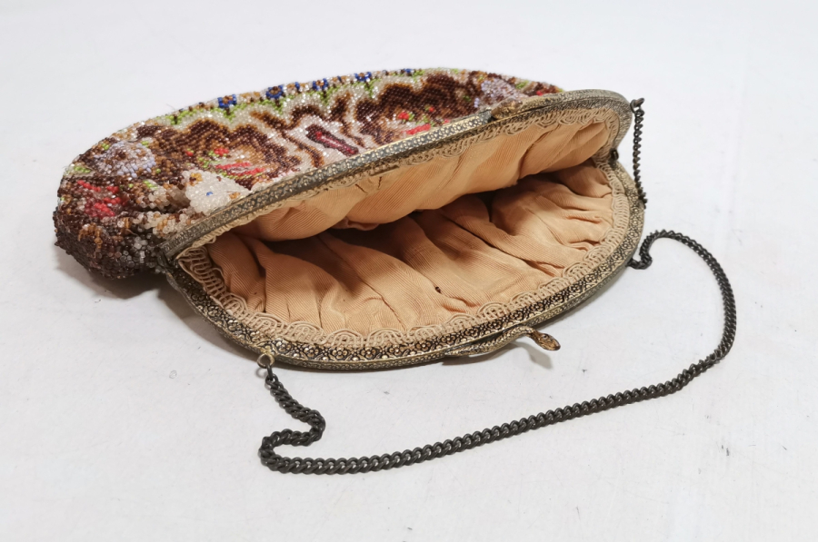 OPAL BONCUKLU ÖZEL YAPIM ANTİKA GECE ÇANTASI