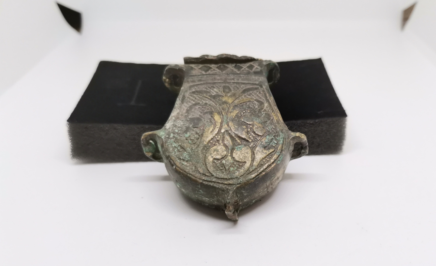 KABARTMA İŞÇİLİKLİ OSMANLI DÖNEMİ BRONZ PİŞTOV ÇAPUTLUĞU