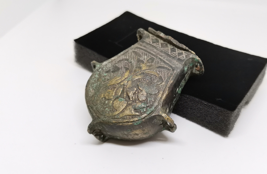 KABARTMA İŞÇİLİKLİ OSMANLI DÖNEMİ BRONZ PİŞTOV ÇAPUTLUĞU