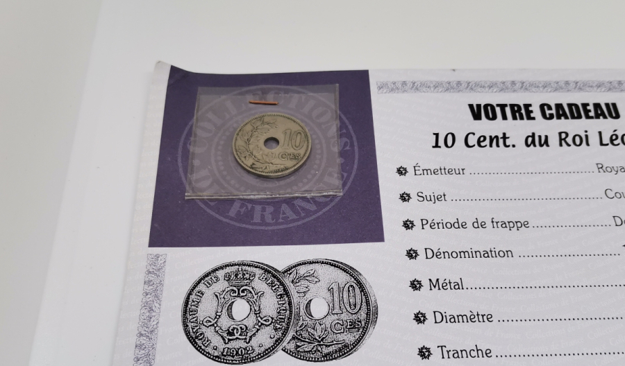 1902 BELÇİKA 5 CENT