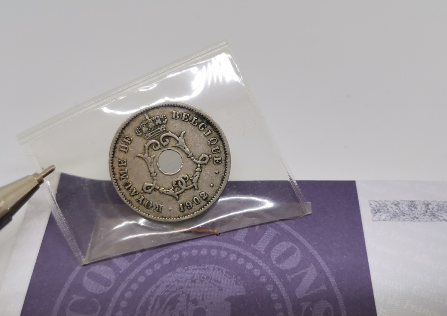 1902 BELÇİKA 5 CENT