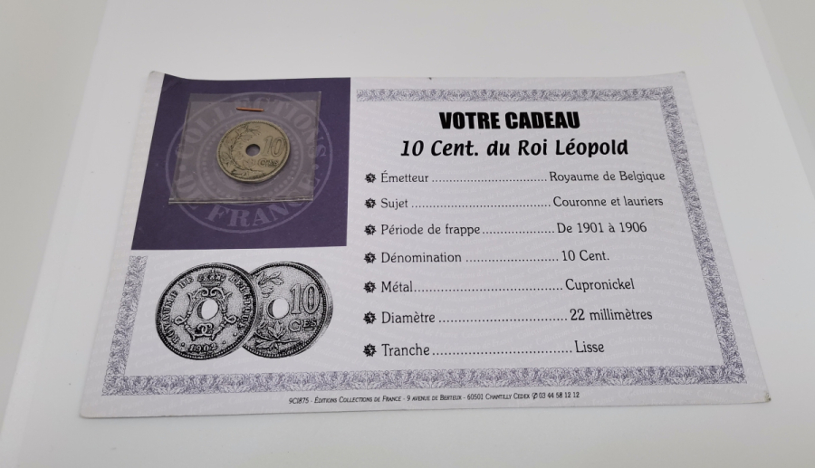 1902 BELÇİKA 5 CENT