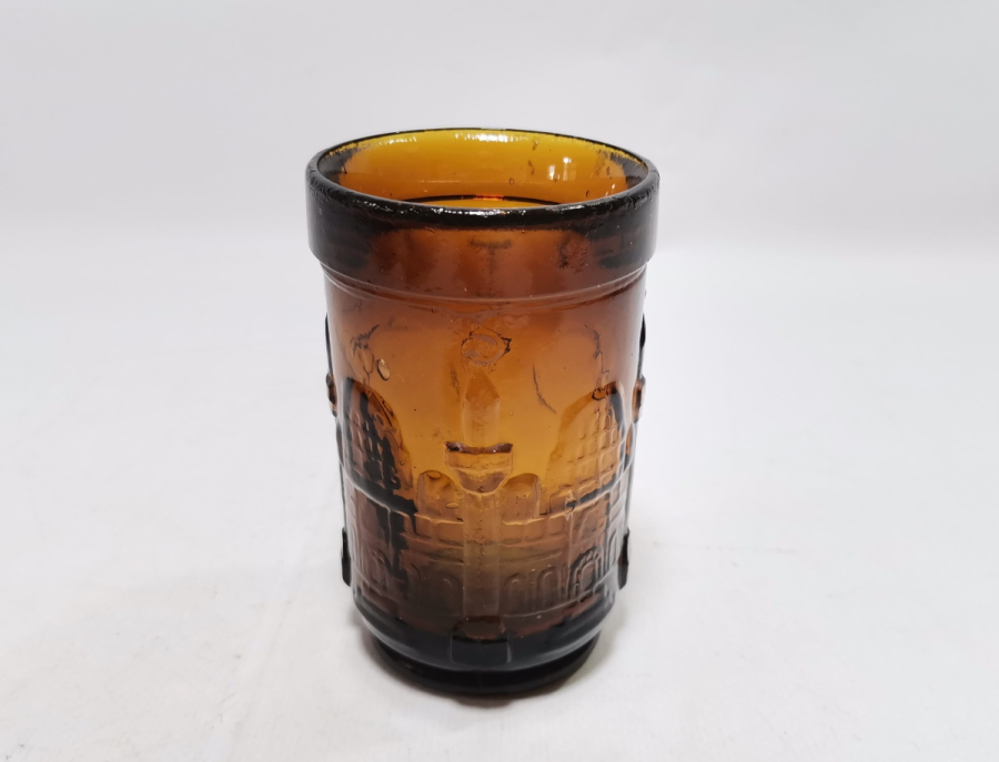 ÜZERİ AYASOFYA CAMİ GÖRSELLİ OSMANLI DÖNEMİ NADİR ŞERBET BARDAĞI