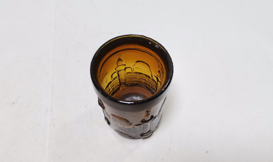 ÜZERİ AYASOFYA CAMİ GÖRSELLİ OSMANLI DÖNEMİ NADİR ŞERBET BARDAĞI