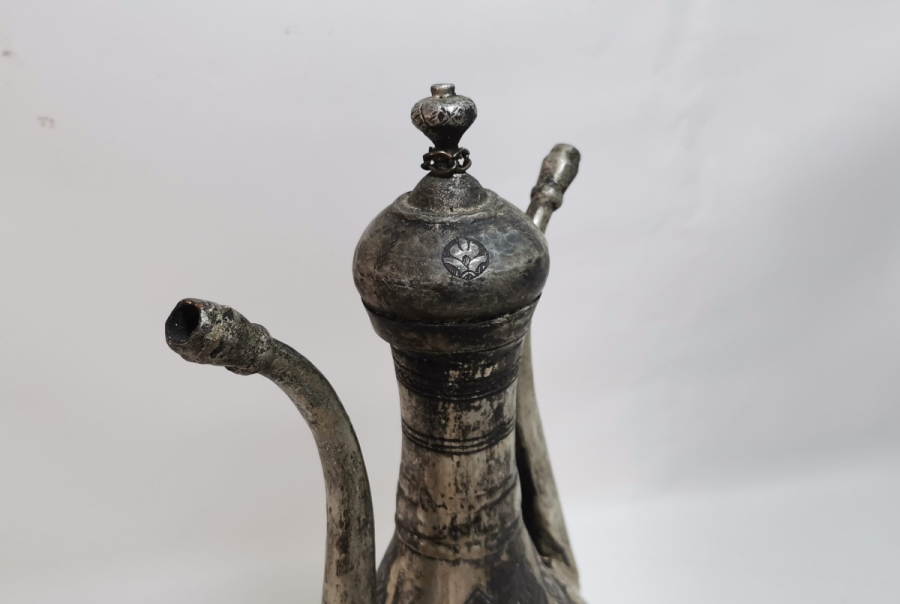 KAVAKLIDERE YAPIMI ANTİKA ÇİFT EMZİKLİ ŞERBET İBRİĞİ