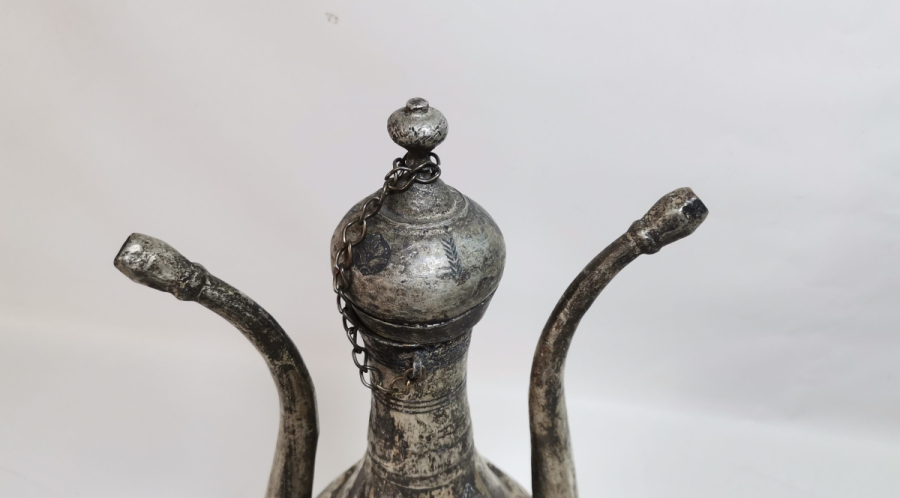 KAVAKLIDERE YAPIMI ANTİKA ÇİFT EMZİKLİ ŞERBET İBRİĞİ