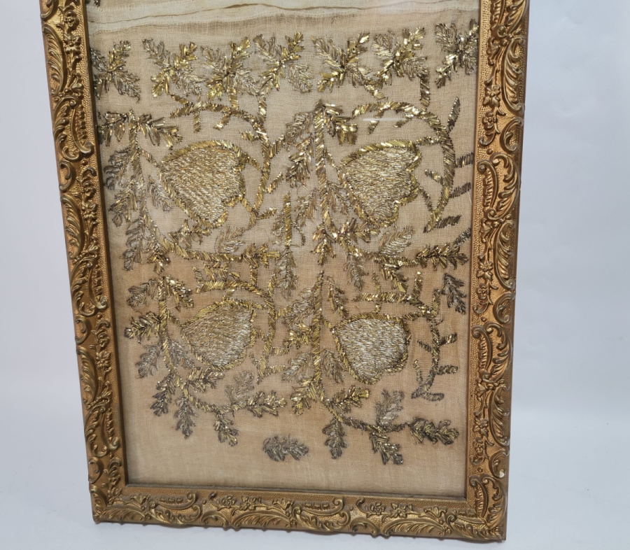 ALTIN TELKIRMA İŞÇİLİKLİ OSMANLI DÖNEMİ PANO YAPILMIŞ YAĞLIK