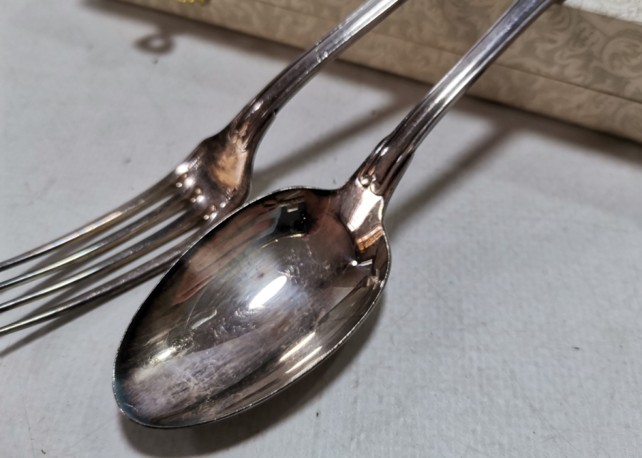 ORİJİNAL KUTUSUNDA ANTİKA CRISTOFLE ÇATAL KAŞIK