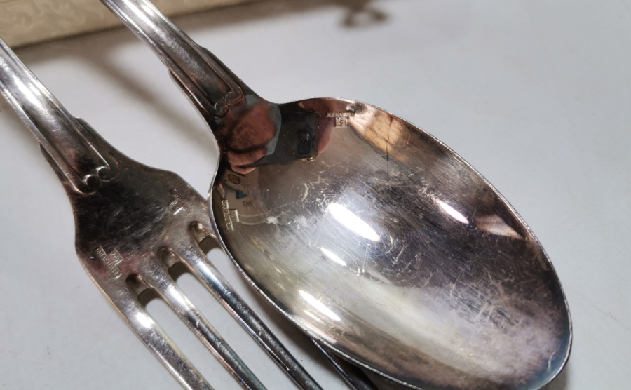 ORİJİNAL KUTUSUNDA ANTİKA CRISTOFLE ÇATAL KAŞIK