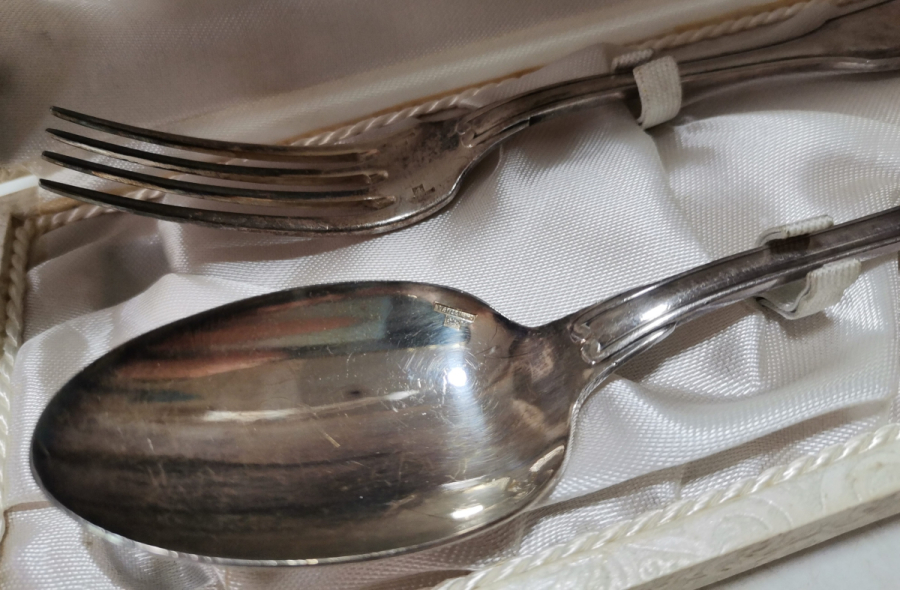 ORİJİNAL KUTUSUNDA ANTİKA CRISTOFLE ÇATAL KAŞIK