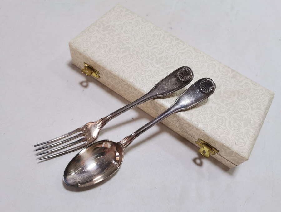 ORİJİNAL KUTUSUNDA ANTİKA CRISTOFLE ÇATAL KAŞIK