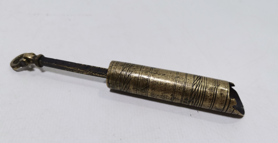 OSMANLI DÖNEMİ KALEM İŞÇİLİKLİ NADİR BARUT ÖLÇER