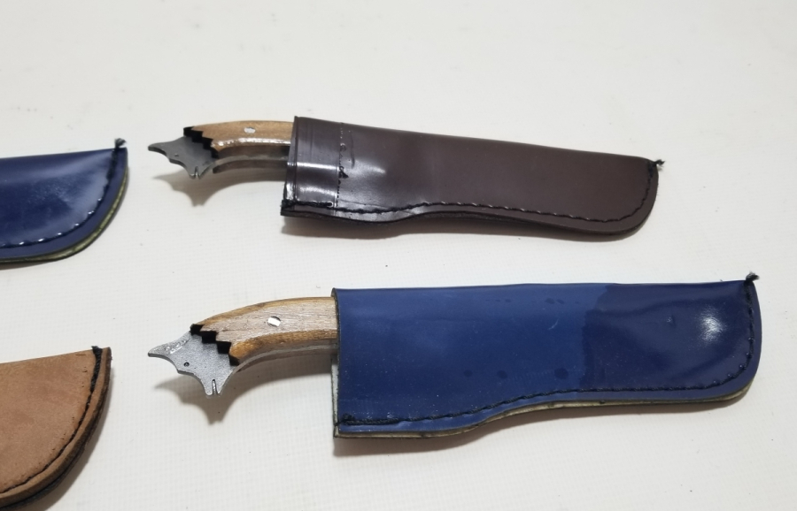 ÖZEL YAPIM KURT BAŞLI KAMPÇI BIÇAKLARI LOTU