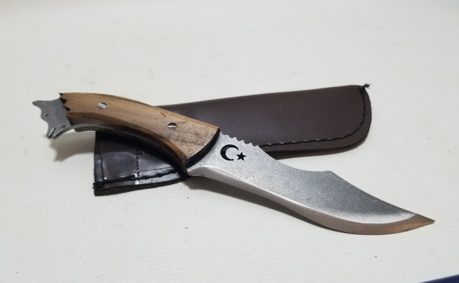 ÖZEL YAPIM KURT BAŞLI KAMPÇI BIÇAKLARI LOTU