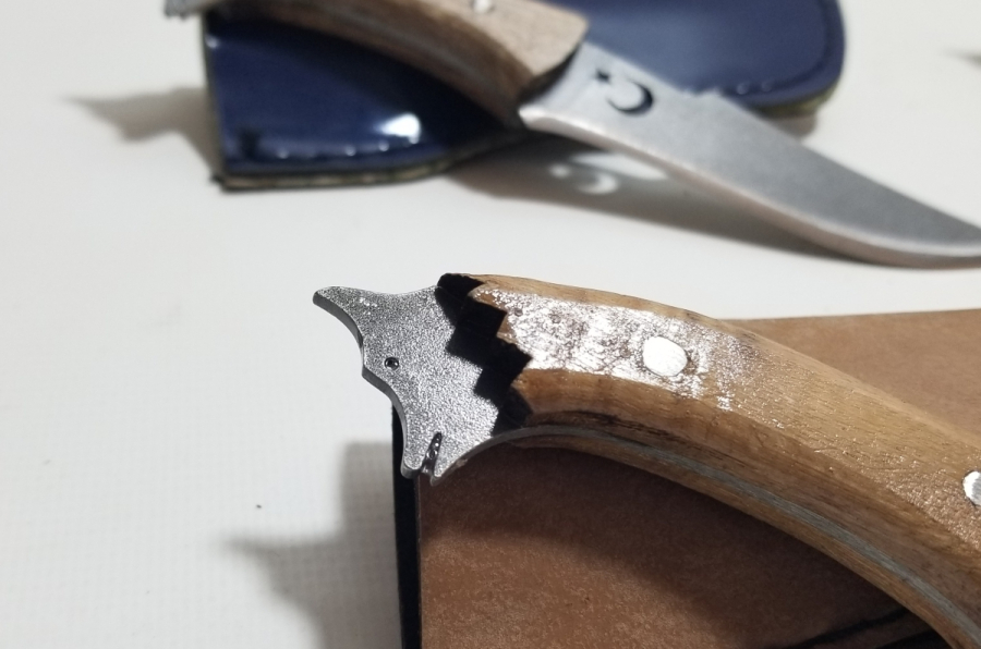 ÖZEL YAPIM KURT BAŞLI KAMPÇI BIÇAKLARI LOTU