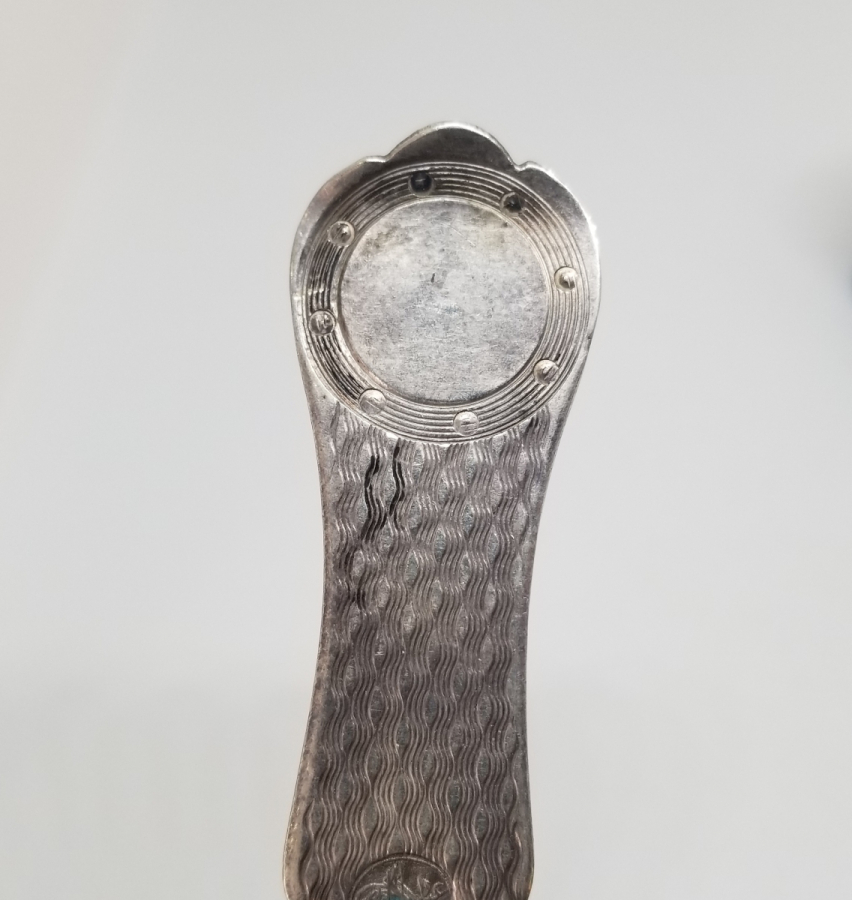 AZNAVUR İŞÇİLİKLİ OSMANLI DÖNEMİ TUĞRALI GÜMÜŞ KAŞIK