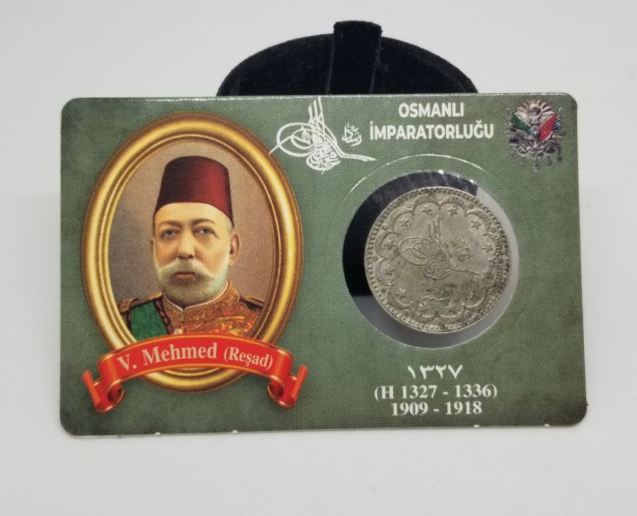 SULTAN MEHMET REŞAT HAN DÖNEMİ GÜMÜŞ 5 KURUŞ MECİDİYE