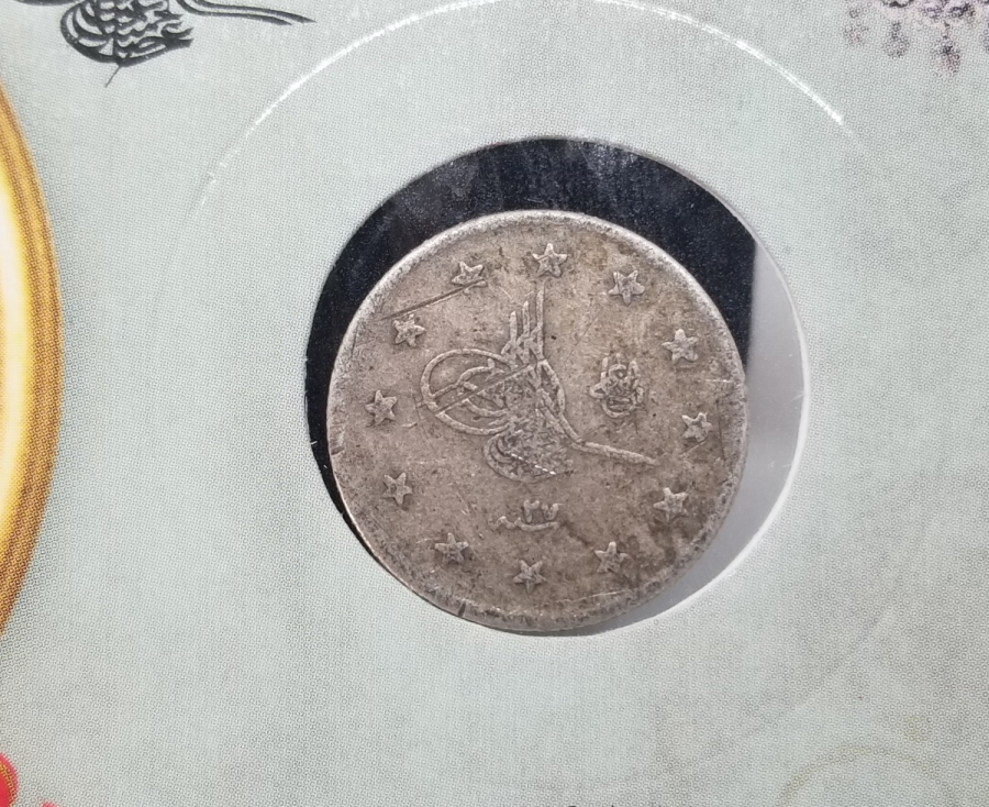 SULTAN ABDÜLHAMİD DÖNEMİ GÜMÜŞ 2 KURUŞ MECİDİYE