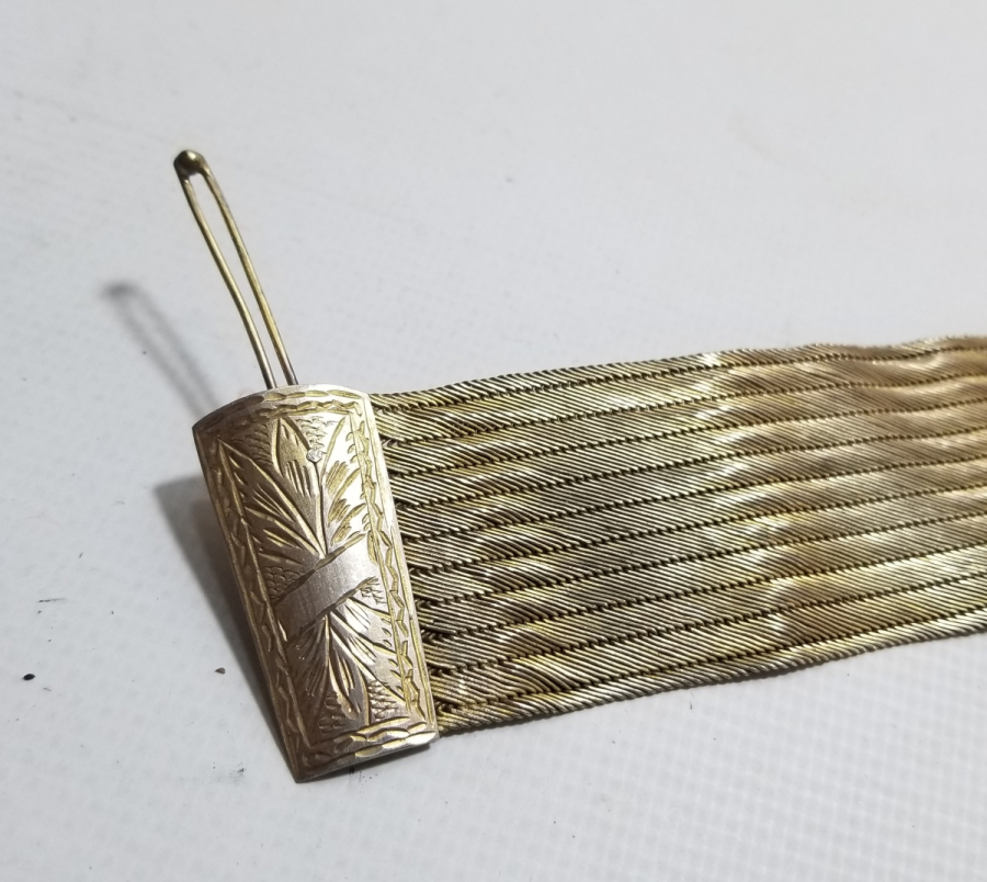 ÜZERİ KALEM İŞÇİLİKLİ OSMANLI DÖNEMİ TRABZON İŞİ HASIR ÖRME GELİN BİLEZİĞİ