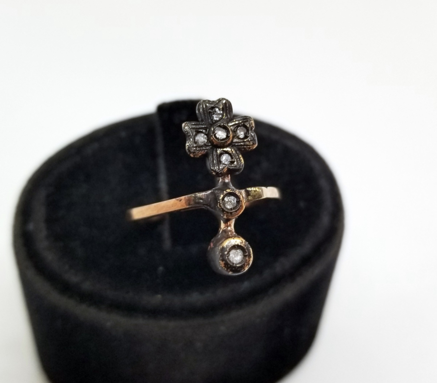 ELMAS TAŞLI RUM MEKİĞİ MODELİ YÜZÜK