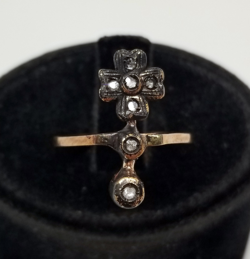 ELMAS TAŞLI RUM MEKİĞİ MODELİ YÜZÜK