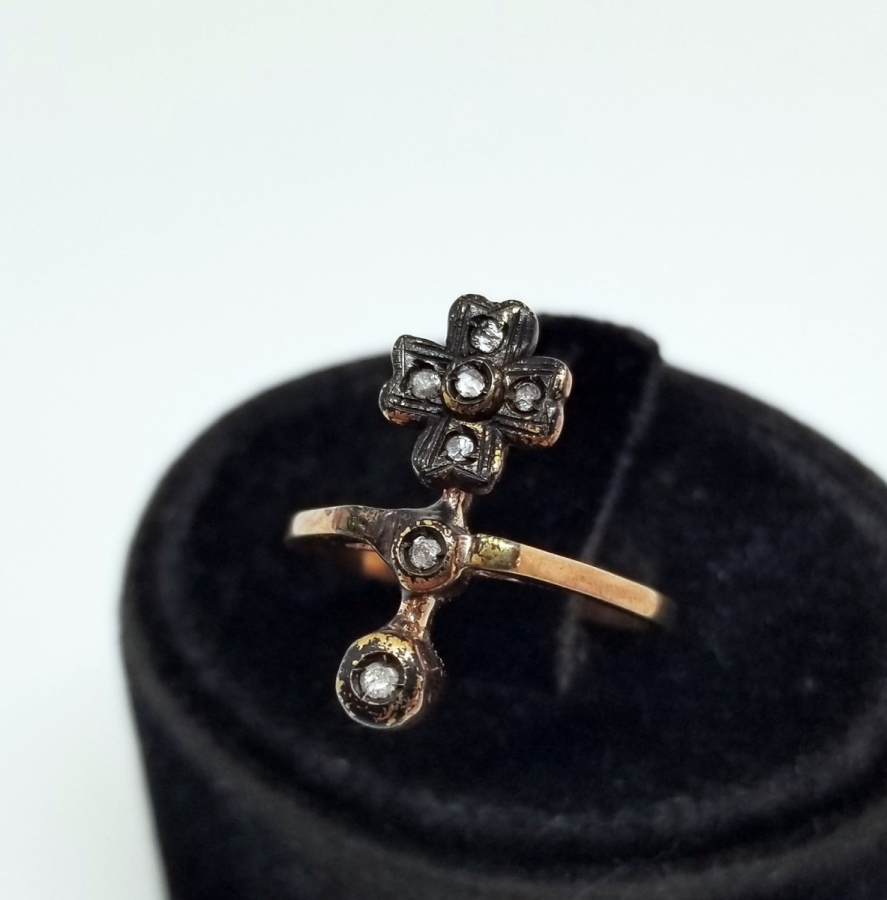 ELMAS TAŞLI RUM MEKİĞİ MODELİ YÜZÜK