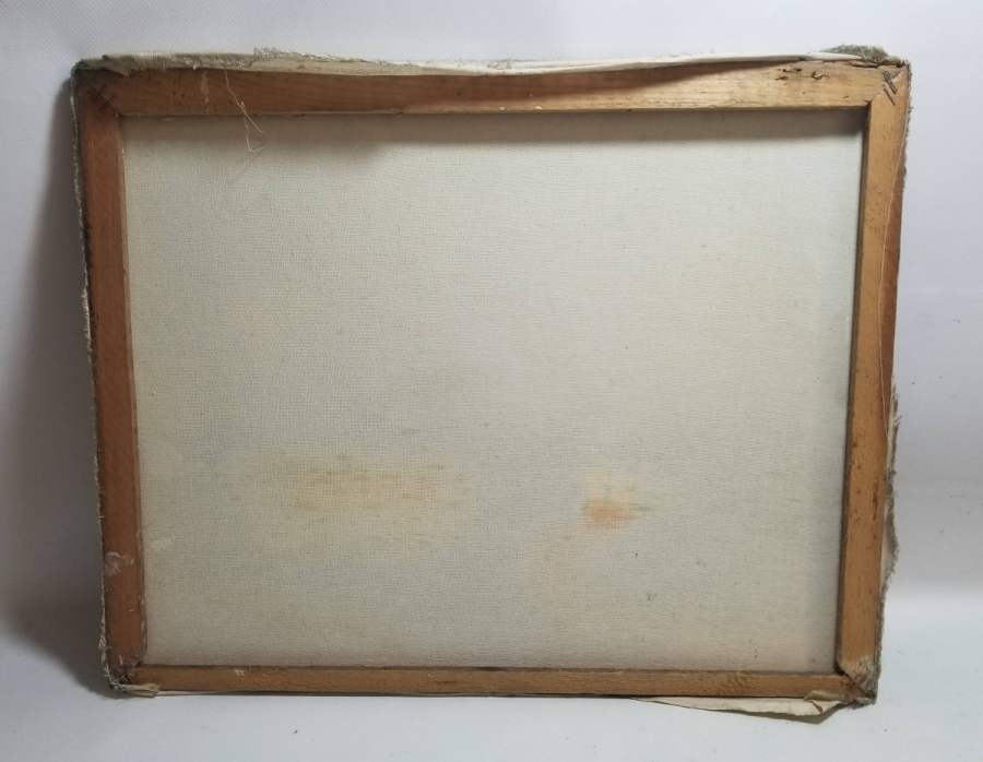 TUVAL ÜZERİ YAĞLI BOYA ANTİKA MANZARA TABLOSU