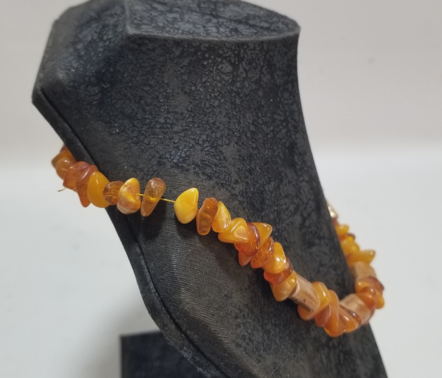 ÖZEL YAPIM DAMLA KEHRİBAR GERDANLIK