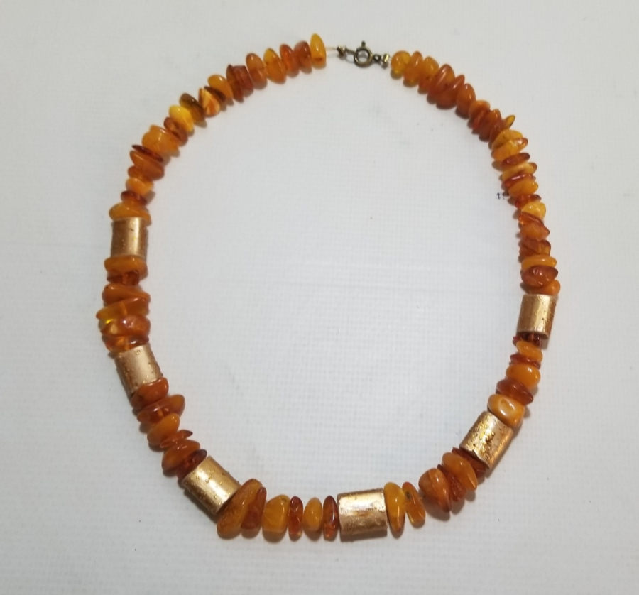 ÖZEL YAPIM DAMLA KEHRİBAR GERDANLIK